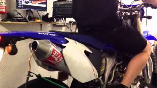 2007 Yamaha wr250f yoshimura full system exhaust up on the [upl. by Benedict]