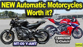 NEW Automatic Motorcycles BETTER MT09 YAMT CBR650R EClutch [upl. by Maridel]