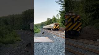 Amtrak Ex Metroliner Cab Car 9643 Leads P42 121 on Berkshire Flyer Out of Greenfield With Nice K5LA [upl. by Yrag]