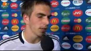 Interview with Philipp Lahm after match Germany vs Turkey [upl. by Anuahsed]