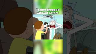 Rick amp Morty New Voice Actors Revealed shorts rickandmorty ricksanchez justinroiland [upl. by Oah]