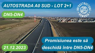 Autostrada A0 Sud Lot 2  DN5DN4  Inaugurare in 31122023  21122023 [upl. by Azilef553]