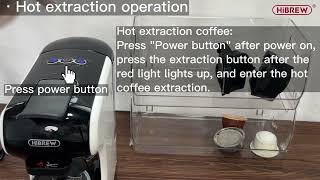 How to Use HiBREW H1A 1450W Espresso Coffee Machine [upl. by Mihcaoj]