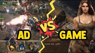 STATE OF SURVIVAL Ad VS Gameplay  Should YOU Download State of Survival  AD amp GAME COMPARISON [upl. by Kcirtap159]