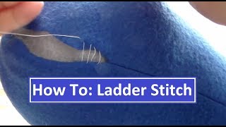 How To Ladder Stitch Invisible Stitching [upl. by Yrellih750]