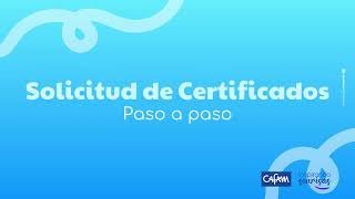 ¿Cómo solicitar certificados  Portal de afiliaciones Cafam [upl. by Ettezoj]