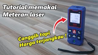 Tutorial memakai meteran laser merek Yuta canggih harga terjangkau [upl. by Basilius]