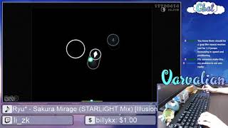 Live Varvalian  Ryu  Sakura Mirage STARLiGHT Mix Illusion HDHR 9965 1 645pp FC  osu [upl. by Adnam4]