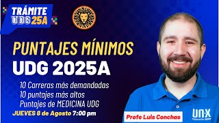 Puntajes Mínimos UDG 2025A  Qué es puntaje mínimo y cómo se selecciona a los admitidos [upl. by Mcgaw]