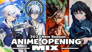 Anime Opening Music Mix  Anime Updating 2023  Anime Opening Compilation 2023 [upl. by Gavette]