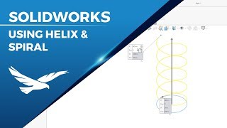 SOLIDWORKS Using Helix and Spiral [upl. by Halona]