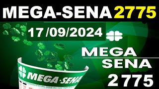 Dicas de ouro  Mega Sena 2775 2024 Sorteio PALPITES Premiação [upl. by Bromley]