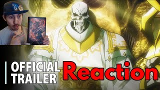 Reaction OVERLORD Movie The Sacred Kingdom  Official Trailer Light Novel comparison [upl. by Aihsekan]