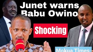 Junet Mohamed cutting Babu Owino ambition of inheriting Raila support base [upl. by Isied583]