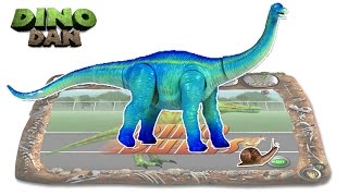 DINO DAN  DINO DUELS  4  Apatosaurus VS Snail [upl. by Mccahill648]