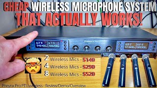 AFFORDABLE Wireless Microphone System  Phenyx Pro PTU7000A  4 Mics for only 290 🤯 [upl. by Elvyn]