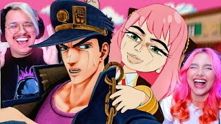 A ANYA CONHECEU O JOTARO E O JOSEPH JOESTAR REACT  Lanzinho [upl. by Gereld]