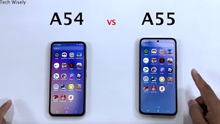 SAMSUNG A54 vs A55  Speed Test [upl. by Nylirek]