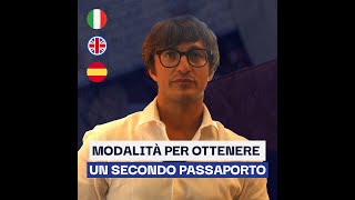 Modalità per ottenere un secondo passaporto [upl. by Ailla]