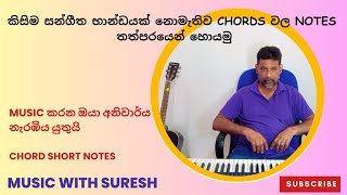 කිසිම සන්ගීත භාන්ඩයක් නොමැතිව chords වලට notes තප්පරයෙන් හොයමුHow to find notes for chords [upl. by Fuller]