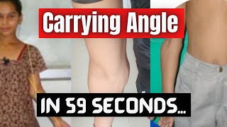 Carrying Angle in 59 seconds shorts mbbs 59seconds [upl. by Cocke404]