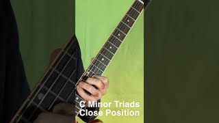 C Minor Triad Drill  Close Position guitar guitarpractice jazz chords [upl. by Leseil10]