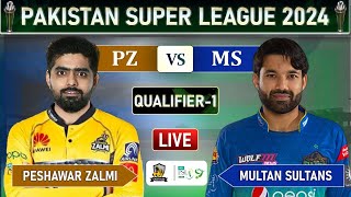 PSL LIVE  PESHAWAR ZALMI vs MULTAN SULTANS QUALIFIER MATCH LIVE COMMENTARY  MS vs PZ LIVE  PZ BAT [upl. by Supen438]