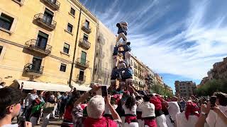 3de6a dels Castellers de París a la Diada Internacional [upl. by Imre]