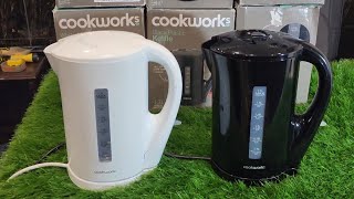 Cookworks Affordable Plastic Kettle Unboxing and Review by FE [upl. by Schroth]