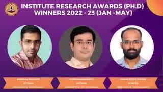 2023  IIT Madras KeshavRangnath Research Excellence Award and Institute Research Awards [upl. by Elli]