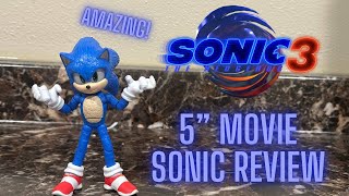 5” SONIC MOVIE 3 SONIC JAKKS PACIFIC FIGURE REVIEW  AMAZING FIGURE [upl. by Yentterb823]