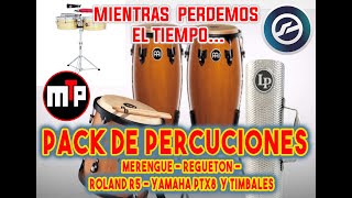 🏅♬🎹PACK DE PERCUCIONES  MERENGUE  REGGAETON  ROLAND R5  YAMAHA PTX8  TIMBALES🎹🎼✨🎈🎉🏆🏅 [upl. by Tilla]