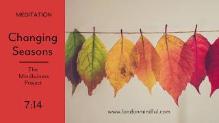 Changing Seasons I Mindfulness Meditation I The Mindfulness Project [upl. by Edobalo]