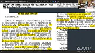 DISPONEN EVALUACION NACIONAL DE LOGROS DE APRENDIZAJE 2024 PRUEBA PILOTO PISA 2025 ENTRE OTROS [upl. by Brainard]