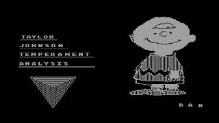 Taylor Johnson Temperament Analysis ATARI 8BIT XL XE 400 800 600 1200 CHARLIE SNOOPY PEANUTS ELEMENT [upl. by Ennayehc]