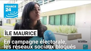 Île Maurice  les réseaux sociaux bloqués à la suite d’un scandale d’écoutes téléphoniques [upl. by Alaek]