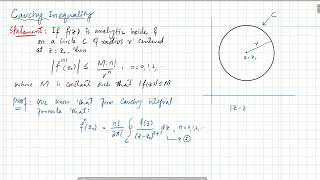 Cauchy Inequality  Cauchy Integral  Complex Analysis [upl. by Swain105]