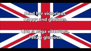 Himno nacional Reino Unido  National anthem of UK EN ES Letra [upl. by Troy]