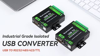 Waveshare FT232RNL USB TO RS232485422TTL Interface Converter Industrial Isolation [upl. by Aynot]