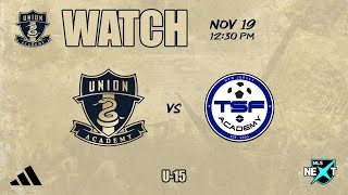 Union Academy U15 vs TSF 111923 [upl. by Neiv]