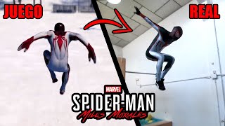 ¡IMITANDO MOVIMIENTOS DE MILES MORALES en la Vida Real 🕷  Prnze [upl. by Tekcirc291]