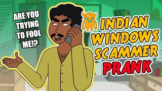 Indian Windows Scammer Prank  Ownage Pranks [upl. by Lecia688]