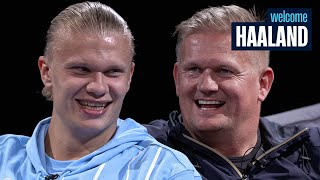 Erling amp Alfie Haaland  Father amp Son react to two footed tackles and old videos [upl. by Nigam704]