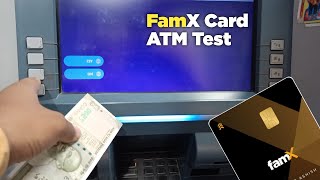 new fam card atm test fam card atm withdrawal famcard atm withdrawal charges fam x card [upl. by Hellman]