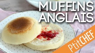 Recette de muffins anglais  Ptitchefcom [upl. by Oak]