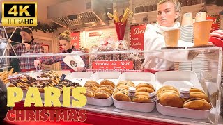 Paris Christmas Market 2023  Saint Germain des Prés  4K Walking Tour [upl. by Gilbert759]