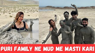 FAMILY sath MUD BATH kia in BAKU [upl. by Akimad]