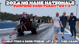 Jumping Jack Flash Day 3  Drag Racing Big Wheelie and Help from a Good Friend dragracing [upl. by Llerryt102]