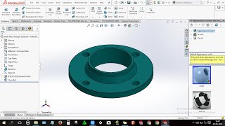 How to design Weld Neck Flange in solidworks [upl. by France]