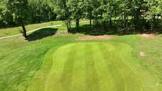 Souillac Golf and Country Club drone aerial video Mas del Teil Hole01 [upl. by Hsevahb]